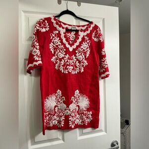 Haute Hippie Embroidered Linen dress